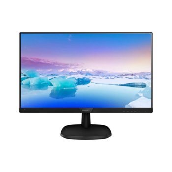 Монитор Philips 223V7QDSB, 21.5" (54.61 cm) IPS панел, Full HD, 5ms, 20000000:1, 250cd/m2, HDMI, VGA, DVI | JAR Computers Philips 223V7QDSB