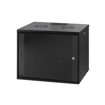 Комуникационен шкаф Mirsan MR.WTC12U50.01, 19", 12U, 540 x 570 x 500 мм, за монтаж на стена, черен | JAR Computers Mirsan MR.WTC12U50.01