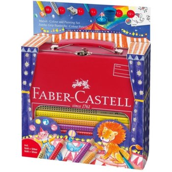 Цветен молив Faber-Castell Jumbo Grip 18 цвята