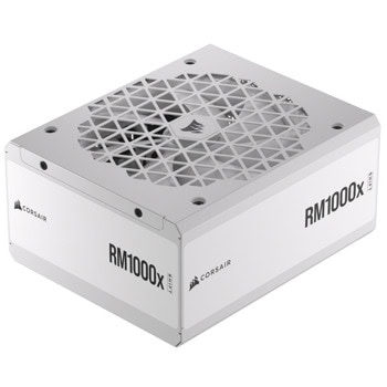 Захранване Corsair RM1000x Shift White, 1000W, Active PFC, 80 Plus Gold, 140mm вентилатор | JAR Computers Corsair RM1000x Shift White CP-9020275-EU