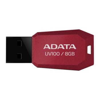 8GB USB Flash A-Data UV100 червена