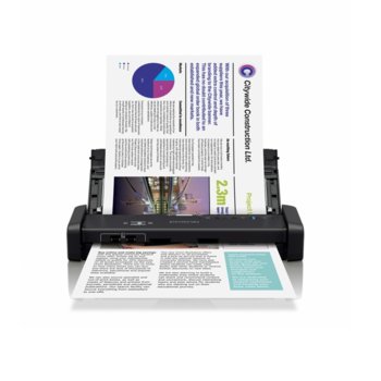 Преносим скенер Epson WorkForce DS-310, 1200 x 1200 dpi, A4, двустранно сканиране, ADF, microUSB 3.0 | JAR Computers Epson WorkForce DS-310 B11B241401