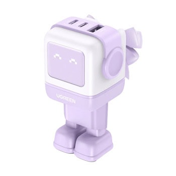 Зарядно устройство Ugreen CD361 (35291), от контакт към 2x USB-C(ж), 1x USB-A(ж), 20V/3.25A, лилаво, QC4+, 65W | JAR Computers Ugreen CD361 35291