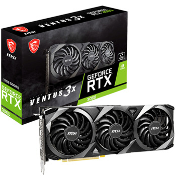 Видео карта Nvidia GF RTX 3060, 12GB, MSI VENTUS 3X, PCI-E 4.0, GDDR6, 192-bit, DisplayPort, HDMI | JAR Computers MSI GeForce RTX 3060 VENTUS 3X 12G 912-V397-699