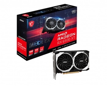 Видео карта AMD Radeon RX 6500 XT, 4GB, MSI Mech 2X OC, PCI-E 4.0, GDDR6, 64-bit, DP, HDMI | JAR Computers MSI RX6500XT MECH 2X 4G OC
