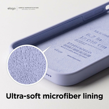 Soft Silicone Case за iPhone 14 Pro Max лилав