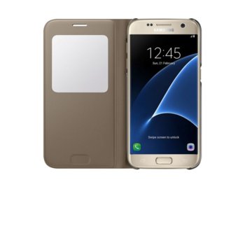 Samsung G930 SViewCover PinkGold for GalaxyS7