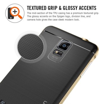 Spigen Neo Hybrid Case for Galaxy Note 4 gunmetal