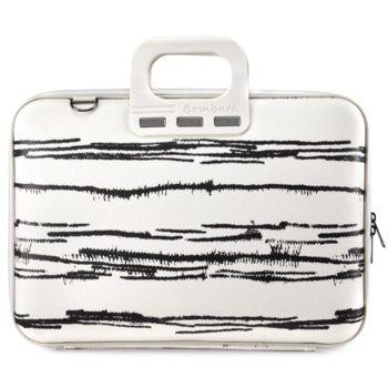 Чанта за лаптоп Bombata Black&White white, до 16" (40.64 cm), бяла | JAR Computers Bombata Black&White 15.6-16 inch white