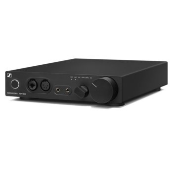 Аудио усилвател Sennheiser HDV 820, професионален усилвател за слушалки, 10-100kHz, XLR3, XLR4, 6.3 mm and a 4.4 mm Pentaconn socket изходи, balanced XLR and unbalanced RCA входове, USB 2.0 вход, черен | JAR Computers Аудио усилвател Sennheiser HDV 820 507442