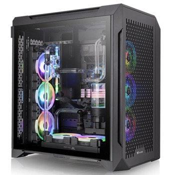Кутия Thermaltake CTE C700 Air, E-ATX/ATX/mATX/Mini-ITX, 1x USB 3.2 Gen 2 Type-C, 2x USB 3.0, 3x 140mm вентилатора, с прозорец, черна, без захранване | JAR Computers Thermaltake CTE C700 Air CA-1X7-00F1WN-00