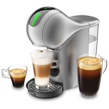 Кафемашина на капсули Krups Nescafe Dolce Gusto Genio S Touch, 1500W, 15 bar, 0.8 l обем на резервоара за вода, сребриста | JAR Computers Krups KP440E10, GENIO S TOUCH SILVER EE