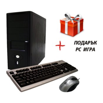 Настолен компютър PC "Амур" +подарък игра, дву-ядрен Athlon II™ X2 2.8GHz, 2GB DDR3 RAM, 500GB HDD, DVDRW, ATi HD5570 1GB DDR3 (HDMI & DVI), клавиатура & мишка, 2г. гаранция | JAR Computers PC "Амур" +подарък игра