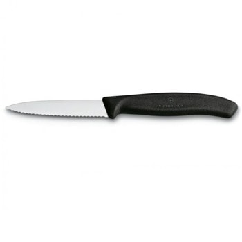 Нож за белене Victorinox Swiss Classic, 10 см, назъбено острие, черен | JAR Computers Victorinox Swiss Classic 6.7733