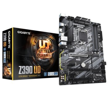 Дънна платка Gigabyte Z390 UD, Z390, 1151, DDR4, PCI-E(HDMI)(CF), 6x SATA 6Gb/s, 1x M.2, 8x USB 3.1, ATX | JAR Computers Gigabyte Z390 UD GA-MB-Z390-UD_2Y