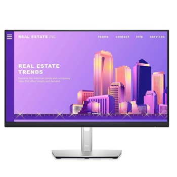 Монитор Dell P2422HE (210-BBBG), 23.8" (60.45 cm), IPS панел, Full HD, 5ms, 300 cd/m2, HDMI, DP, USB, RJ-45 | JAR Computers Dell P2422HE