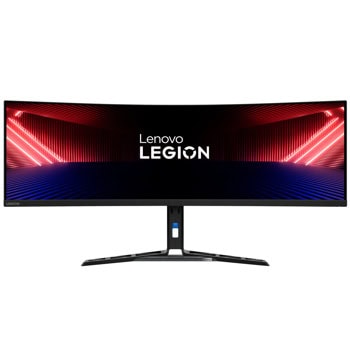 Монитор Lenovo Legion R45w-30 (67B1GAC3EU), 44.5" (113.05cm) Curved VA панел, 165Hz, DQHD, 1ms, 450cd/m2, DisplayPort, HDMI, USB Hub, RJ45 | JAR Computers Lenovo Legion R45w-30 67B1GAC3EU