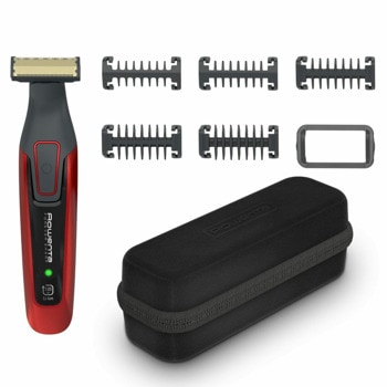 Тример Rowenta TN6040F4, 120 минути време за работа, безжичен, водоустойчив, черен/червен | JAR Computers Rowenta TN6040F4