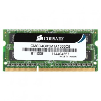 Corsair CMSO4GX3M1A1333C9 4GB DDR3 1333MHz So-Dimm
