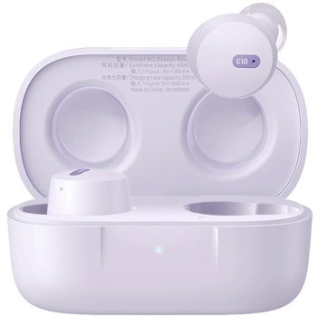 Слушалки Baseus Bowie E18, безжични, Bluetooth, микрофон, до 5 часа време на работа, ENC, IPX4 водоустойчивост, лилави | JAR Computers Baseus Bowie E18 Star Purple A00023800533-00