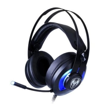 Слушалки Somic G200-BK, микрофон, гейминг, 40мм говорители, 2.2m, USB, черни | JAR Computers Somic G200-BK