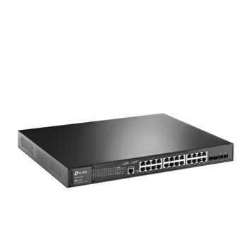 Суич TP-Link JetStream TL-SG3428MP, 1000 Mbps, 28 порта, 24 x 10/100/1000 Mbps, 24 x PoE+, 4x SFP | JAR Computers TP-Link TL-SG3428MP