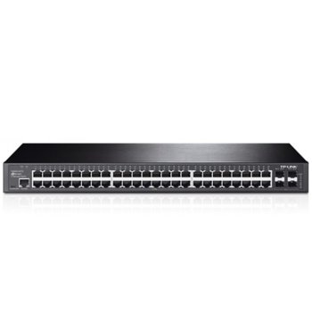Суич TP-LINK T2600G-52TS (TL-SG3452), 1000Mbps, 48Ports, 4 1000Mbps SFP Slots, 1 RJ45 Console Port, 1 Micro-USB Console Port | JAR Computers TP-LINK T2600G-52TS (TL-SG3452)