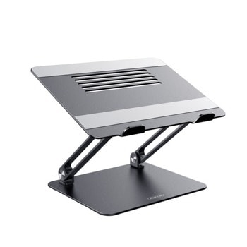 Поставка за лаптоп Nillkin ProDesk Adjustable Stand(57983106530), алуминий, от 11"(27,94 cm) до 17"(43,18 cm), гумирано покритие, черно/сребристо image