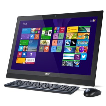Настолен компютър 19.5" (49.53 cm) Acer Aspire Z1 AZ1_612 (DQ.B2PEX.001), HD+ LED Display, четири-ядрен Intel Celeron N3150 1.6/2.08 GHz, 4GB DDR3L RAM, 500GB HDD, USB 3.0, Wi-Fi & Bluethooth, клавиатура и мишка, Free DOS | JAR Computers Acer Aspire Z1 AZ1_612 DQ.B2PEX.001