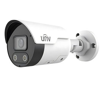 IP камера UniVIEW IPC2122LE-ADF40KMC-WL, насочена "bullet" камера, 2Mpix(1920x1080@25fps), 4mm обектив, H.265/H.264/MJPEG, IR осветеност (до 30m), външна IP67, PoE, MicroSD слот до 128GB, микрофон и говорител | JAR Computers UniVIEW IPC2122LE-ADF40KMC-WL