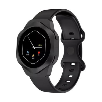 Смарт часовник Canyon Hexagon SW-88, 1.43" (3.63cm) AMOLED дисплей, Bluetooth, сърдечен ритъм, кислород в кръвта, крачкомер, IP67 защита, до 11 дни живот на батерията, спортни режими, черен | JAR Computers Canyon Hexagon SW-88 Black CNS-SW88BB