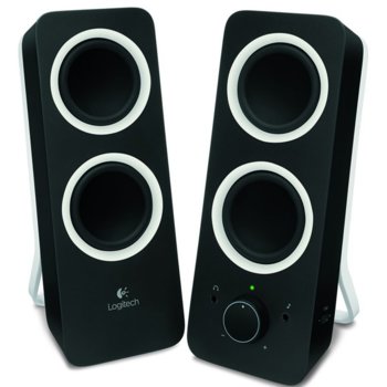 Тонколони Logitech Z200, 2.0, 5W, 3.5mm жак, черни | JAR Computers Logitech Z200 Multimedia Speakers - Midnight black