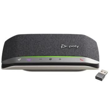 Тонколона Plantronics Poly Sync 20+ (216867-01), 1.0, Bluetooth, черна, преносима, микрофон, IP64, до 20 часа време на работа, Microsoft Teams сертифицирана | JAR Computers Plantronics Poly Sync 20+ 216867-01