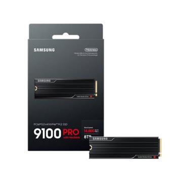 Samsung 8TB 9100 Pro with heatsink MZ-VAP8T0CW | JAR Computers Samsung 8TB 9100 Pro with heatsink MZ-VAP8T0CW