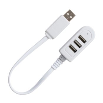 USB Хъб, USB 2.0, 3 порта, бял image