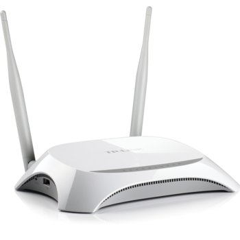 Рутер TP-Link TL-MR3420 3G/4G Router, 300Mbps, 2.4GHz(300 Mbps), Wireless N, 4x LAN 100, 1x WAN 100, 1x USB 2.0, 2x външни антени | JAR Computers TP-Link TL-MR3420