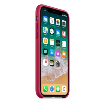 Apple iPhone X Silicone Case - Rose Red