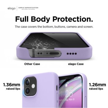 Kалъф Elago за iPhone 12 mini жълт ES12SC54-LV