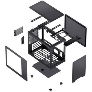 кутия jonsbo c6 max black gejb-158 | JAR Computers кутия jonsbo c6 max black gejb-158