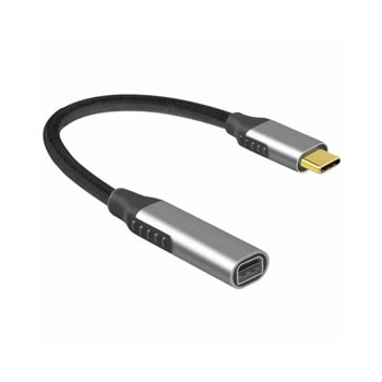 Преходник DeTech, от USB Type-C(м) към Mini DisplayPort(ж), сив, 4K@60Hz | JAR Computers DeTech USB Type-C to Mini DisplayPort Grey 17838