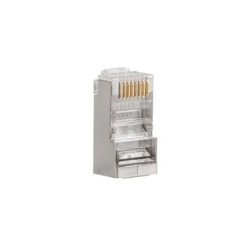 Конектори Lanberg PLS-6000EZ, RJ-45, FTP, Cat 6, 100бр. | JAR Computers Lanberg RJ-45 FTP CAT.6 plug 8P8C (100 pcs)