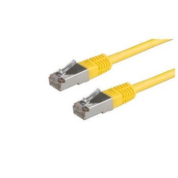 Пач кабел Roline, S/FTP, Cat.6, 5m, жълт | JAR Computers Roline S/FTP Cat.6 5m 21.99.1362