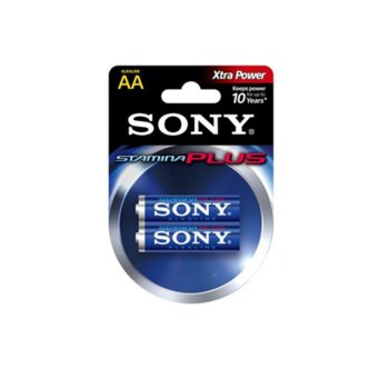 Батерия алкална Sony Stamina Plus AM3B2D, АА, 1.5V