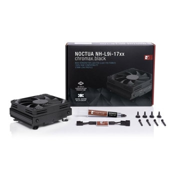 Охлаждане за процесор Noctua NH-L9i-17xx Chromax.black, съвместимост със сокети Intel LGA1700 (LGA17xx family) | JAR Computers Noctua NH-L9i-17xx Chromax.black