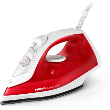 Парна ютия Philips gc1742/40, бързо отстраняване на гънки, непрекъсната пара: 25 г/мин, парен удар до 90 гр., 220 мл. резервоар, 2000w, червена | JAR Computers Ютия PHILIPS GC1742/40