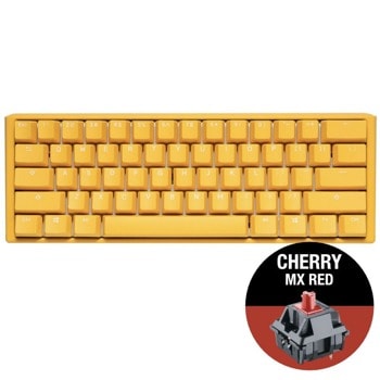 Клавиатура Ducky One 3 Yellow Mini 60 MX Red