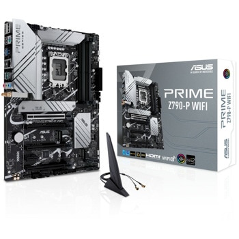 Дънна платка Asus PRIME Z790-P WIFI, Z790, LGA1700, DDR5, PCI-E 5.0 (DP&HDMI), 4x SATA 6Gb/s, 3x M.2, 1x USB Type-C, ATX | JAR Computers Asus PRIME Z790-P WIFI 90MB1CJ0-M0EAY0