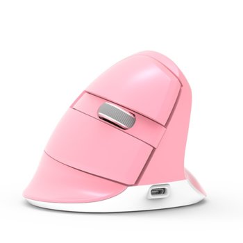 Безжична вертикална мишка DELUX M618mini pink