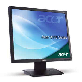Монитор 17" (~43 cm) Acer V173Bb 5ms 7000:1 250cd/m2 TCO'03, черен, 3г. | JAR Computers 17" (~43 cm) Acer V173Bb 5ms 7000:1 250cd/m2 TCO…
