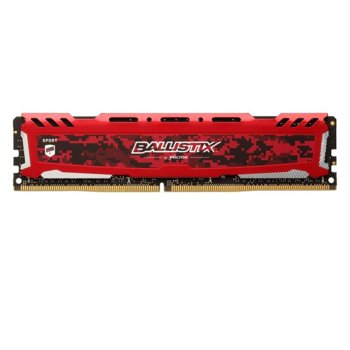 8GB DDR4 2400MHz Crucial Ballistix Sport LT Red